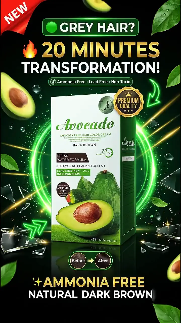 Avocado ammonia-free hair colour – grey to black, video 4